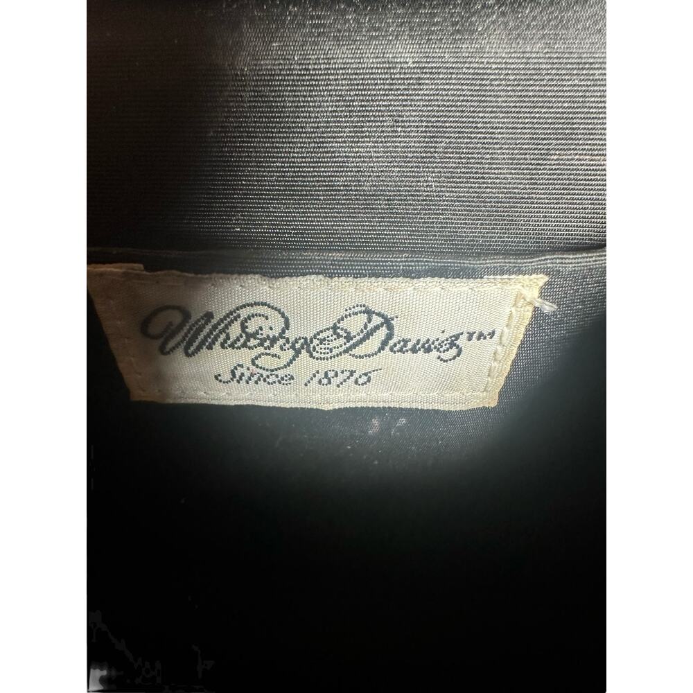 Vintage Whiting & Davis Purse Black Metal Mesh Flap Clutch Handbag chain strap - Picture 6 of 9